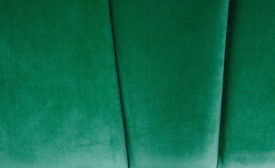Tête de lit velours vert Aria L 160 cm - Photo n°7