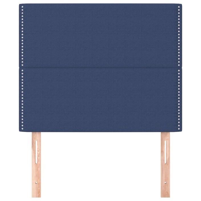 Têtes de lit 2 pcs Bleu 80x5x78/88 cm Tissu - Photo n°3