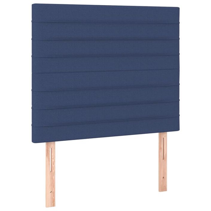 Têtes de lit 2 pcs Bleu 90x5x78/88 cm Tissu - Photo n°2