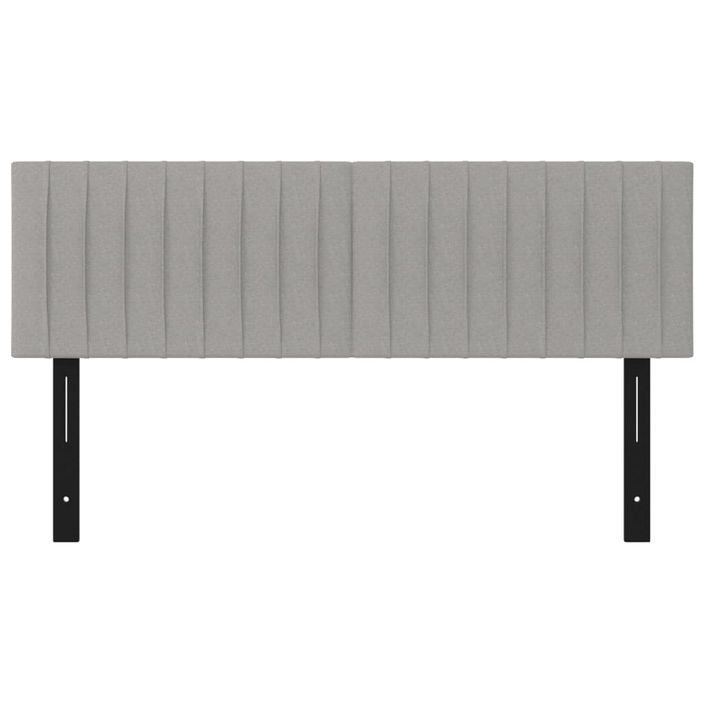 Têtes de lit 2 pcs gris clair 72x5x78/88 cm tissu - Photo n°3