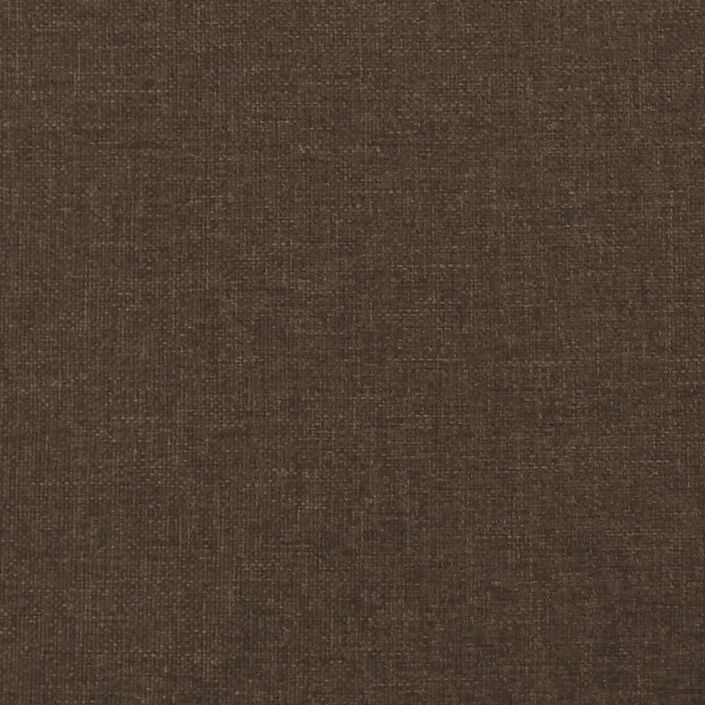 Têtes de lit 2 pcs Marron Foncé 100x5x78/88 cm Tissu - Photo n°7