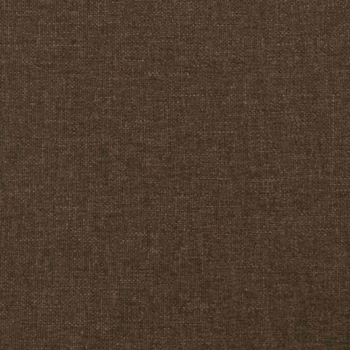 Têtes de lit 2 pcs Marron Foncé 100x5x78/88 cm Tissu - Photo n°7