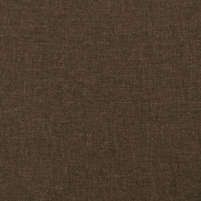 Têtes de lit 2 pcs Marron Foncé 100x5x78/88 cm Tissu - Photo n°7