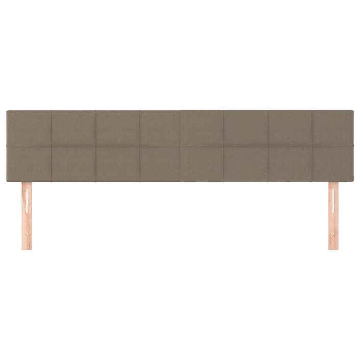 Têtes de lit 2 pcs Taupe 100x5x78/88 cm Tissu - Photo n°3