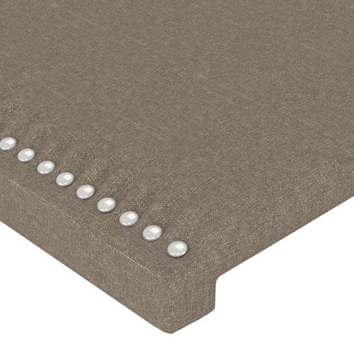 Têtes de lit 2 pcs Taupe 100x5x78/88 cm Tissu - Photo n°4