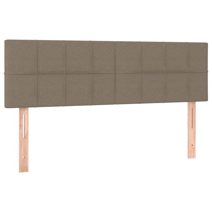 Têtes de lit 2 pcs Taupe 72x5x78/88 cm Tissu - Photo n°2