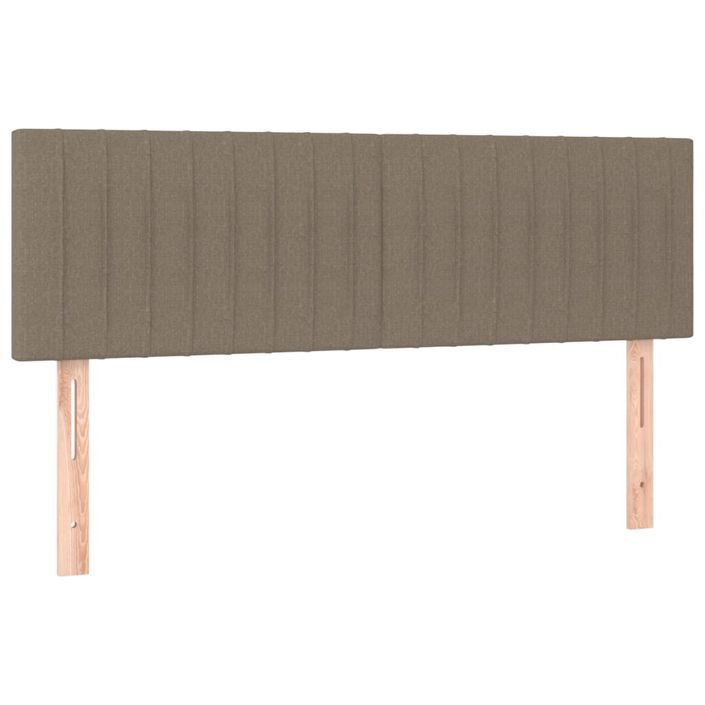 Têtes de lit 2 pcs Taupe 72x5x78/88 cm Tissu - Photo n°2