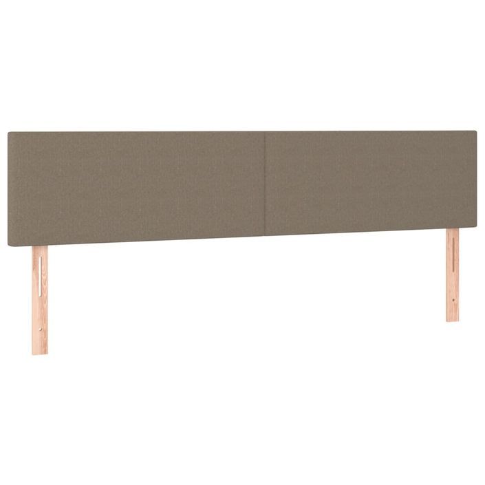 Têtes de lit 2 pcs Taupe 80x5x78/88 cm Tissu - Photo n°2