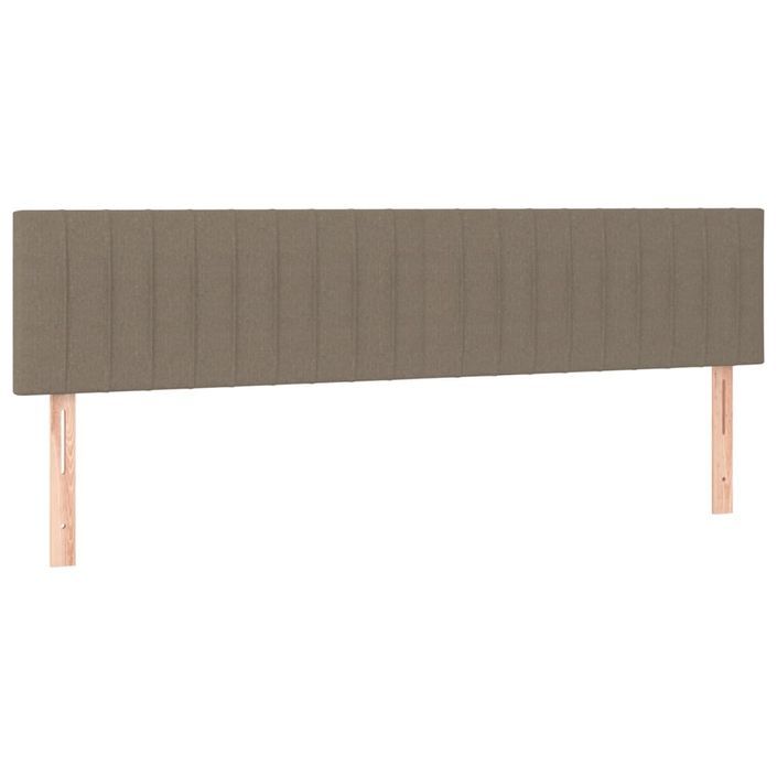 Têtes de lit 2 pcs Taupe 80x5x78/88 cm Tissu - Photo n°2