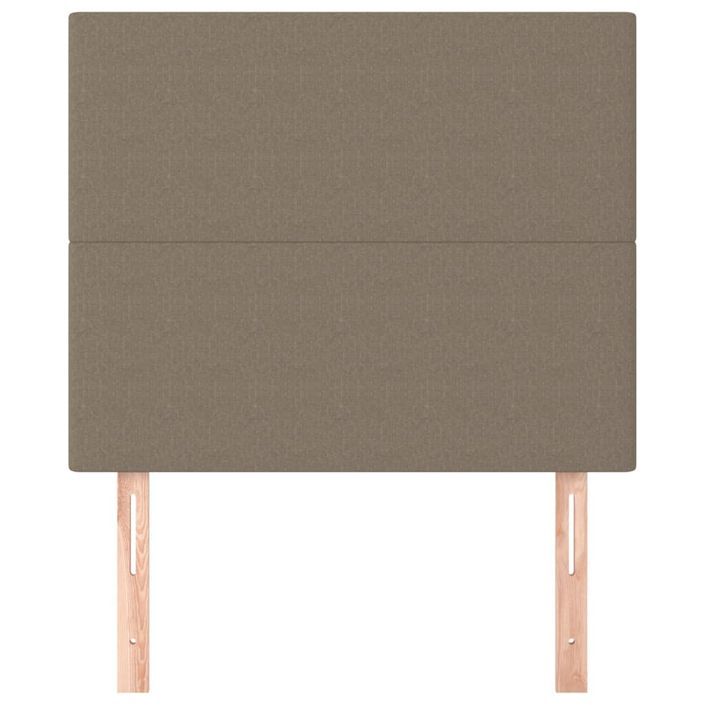 Têtes de lit 2 pcs Taupe 90x5x78/88 cm Tissu - Photo n°3