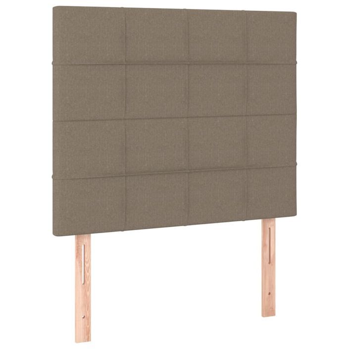 Têtes de lit 2 pcs Taupe 90x5x78/88 cm Tissu - Photo n°2