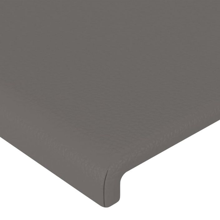 Têtes de lit 4 pcs Gris 80x5x78/88 cm Similicuir - Photo n°4