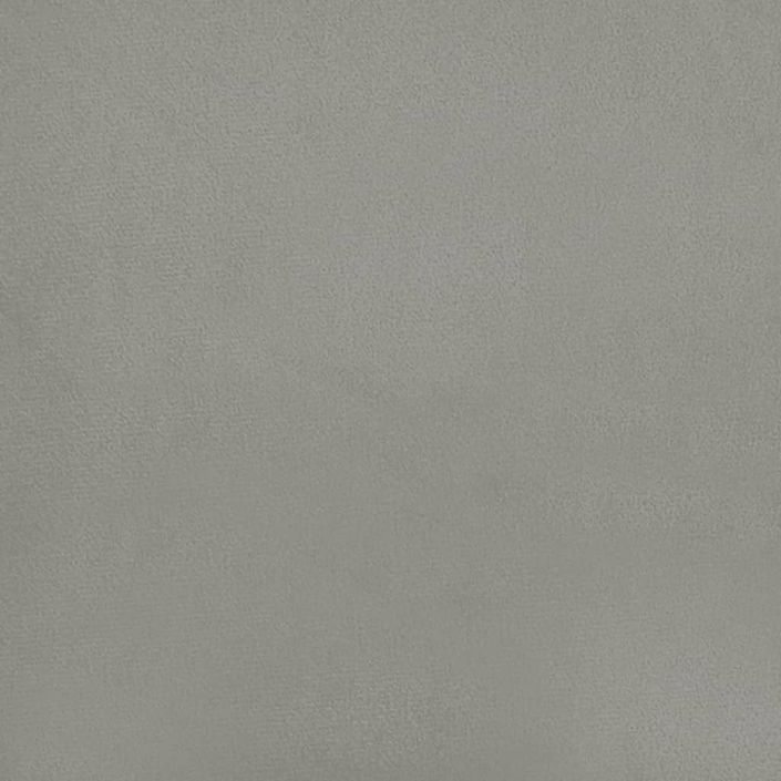 Têtes de lit 4 pcs Gris clair 72x5x78/88 cm Velours - Photo n°7