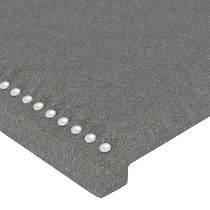 Têtes de lit 4 pcs Gris foncé 72x5x78/88 cm Tissu - Photo n°4