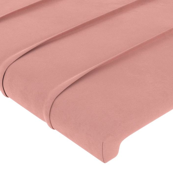 Têtes de lit 4 pcs Rose 80x5x78/88 cm Velours - Photo n°4