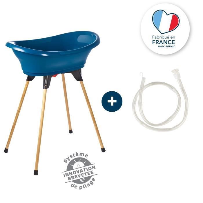 THERMOBABY Kit de bain VASCO : Baignoire + pieds + tuyau de vidange - Bleu océan - Photo n°1