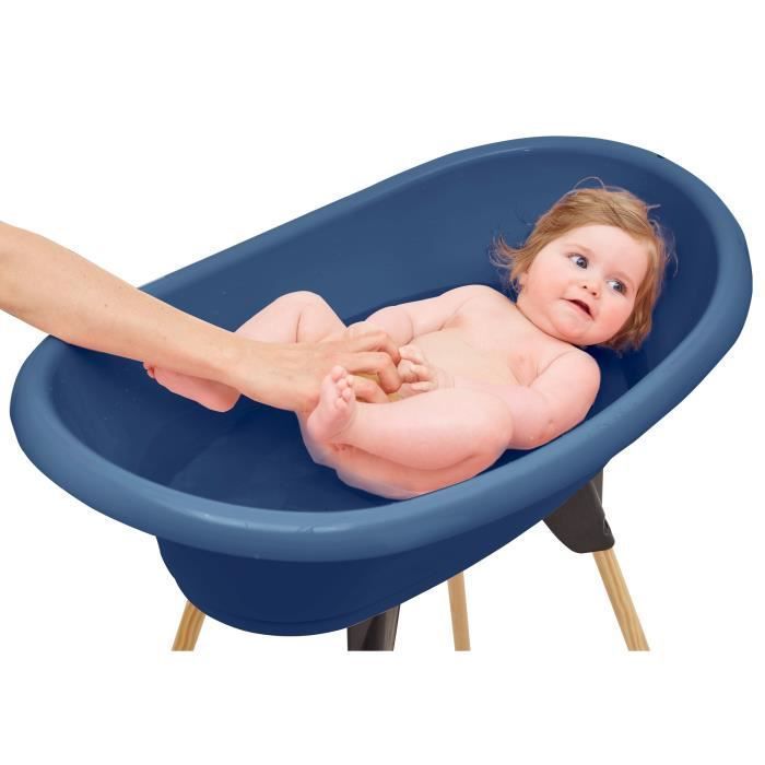 THERMOBABY Kit de bain VASCO : Baignoire + pieds + tuyau de vidange - Bleu océan - Photo n°5