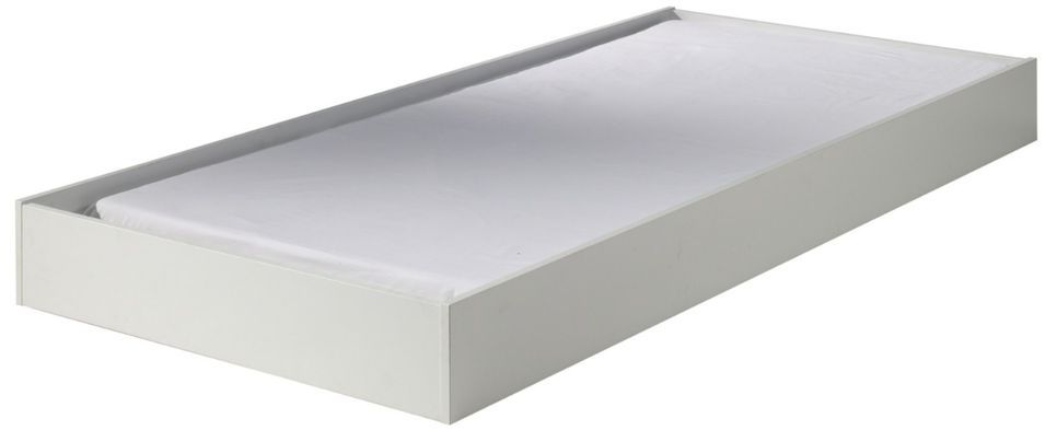 Tiroir de lit bois blanc Milani 90x190 cm - Photo n°1