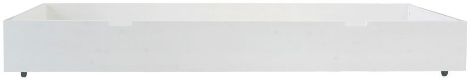 Tiroir de lit pin massif blanc 90x200 cm Mix & Match - Photo n°1