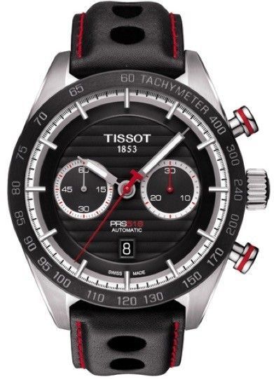 Tissot - Prs 516 Automatic Chrono 44.4 Mm Ss Case. Leather Strap. Wr 100mt T1004271605100 - Photo n°1