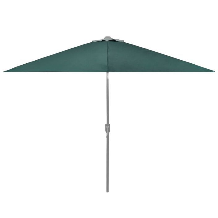 Tissu de remplacement pour parasol d'extérieur Vert 300 cm - Photo n°2