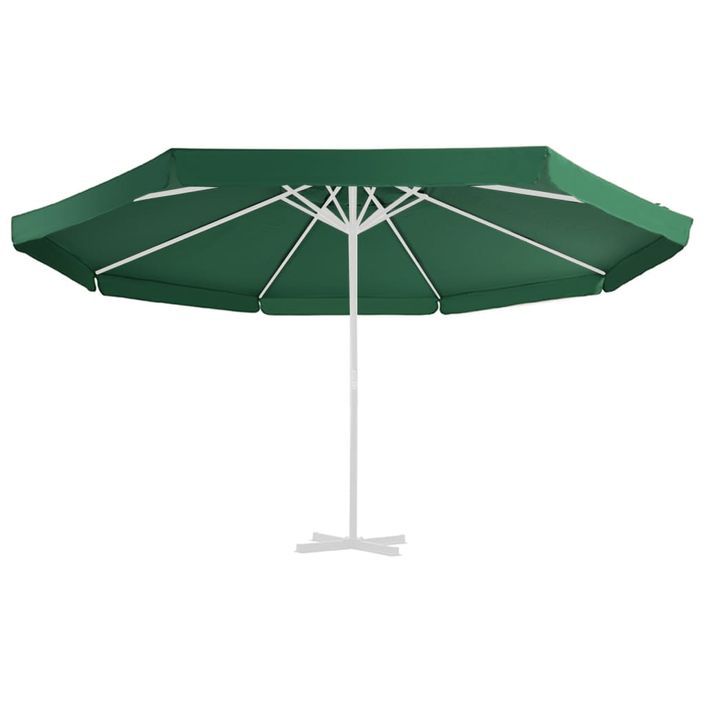 Tissu de remplacement pour parasol d'extérieur Vert 500 cm - Photo n°2