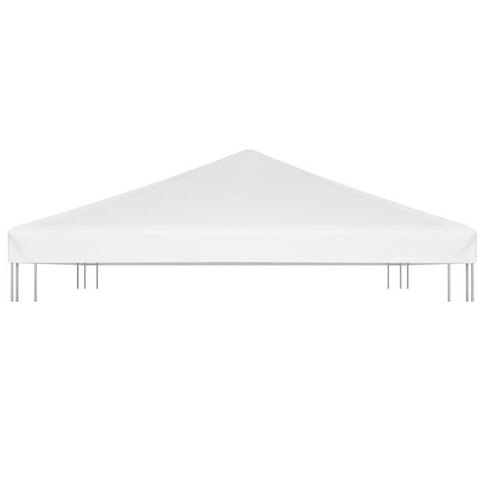 Toile de toit de belvédère 270 g/m² 4x3 m Blanc - Photo n°6