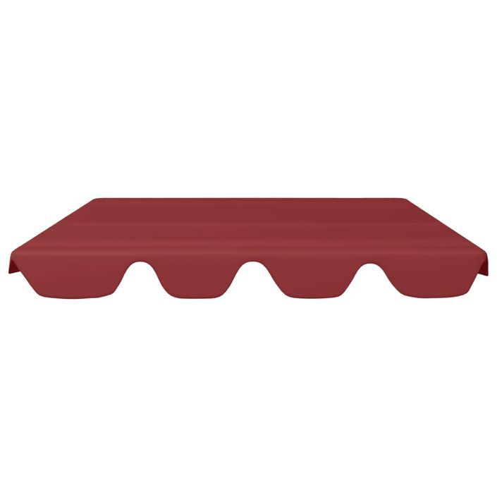 Toit de rechange balançoire Bordeaux 150/130x70/105 cm 270 g/m² - Photo n°3