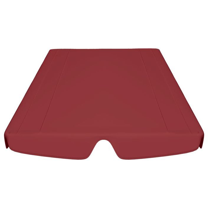 Toit de rechange balançoire Bordeaux 150/130x70/105 cm 270 g/m² - Photo n°4