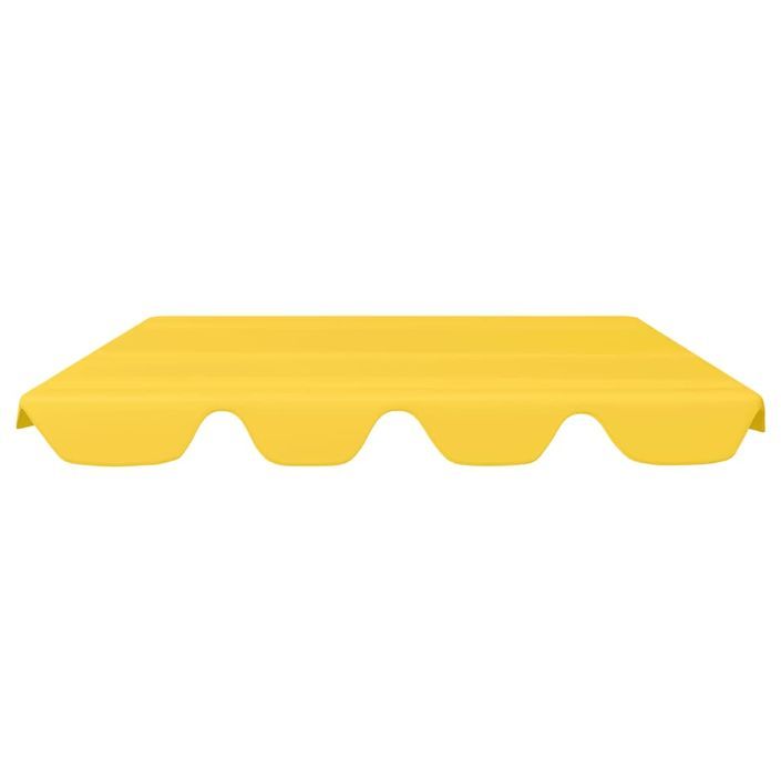 Toit de rechange balançoire Jaune 188/168x110/145 cm 270 g/m² - Photo n°3