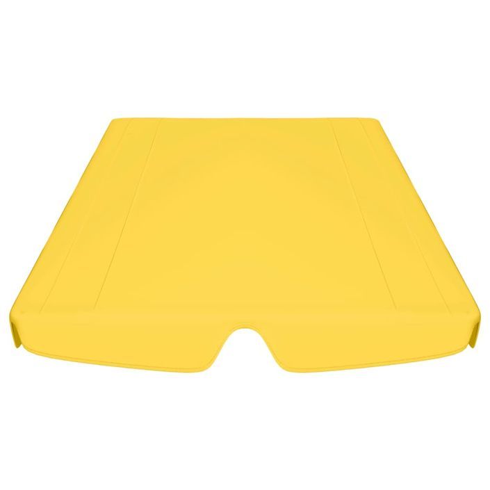 Toit de rechange balançoire Jaune 188/168x110/145 cm 270 g/m² - Photo n°4