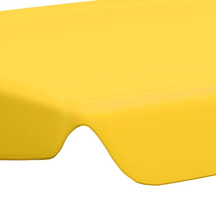 Toit de rechange balançoire Jaune 188/168x110/145 cm 270 g/m² - Photo n°5