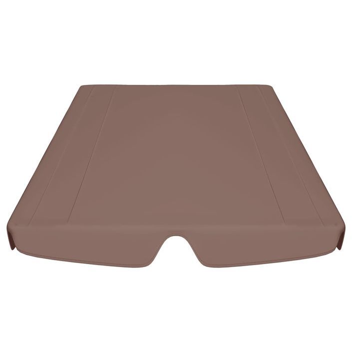 Toit de rechange balançoire Marron 188/168x110/145 cm 270 g/m² - Photo n°4