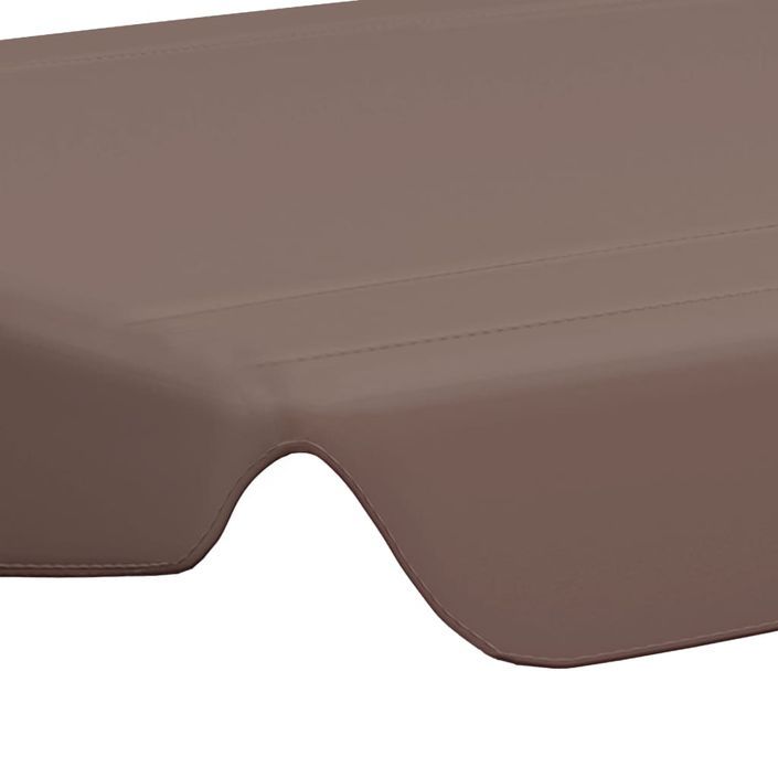 Toit de rechange balançoire Marron 188/168x110/145 cm 270 g/m² - Photo n°5