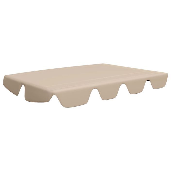 Toit de rechange de balançoire Beige 150/130x70/105 cm - Photo n°2