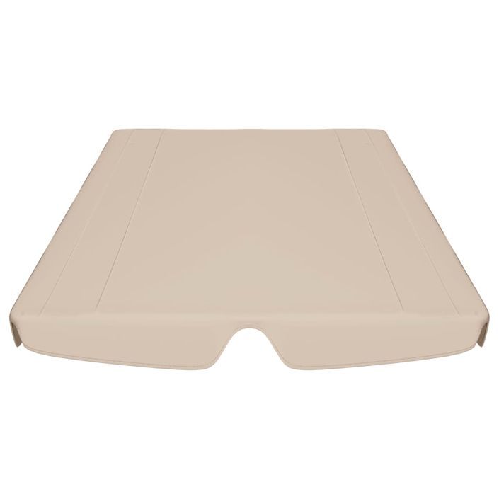 Toit de rechange de balançoire Beige 150/130x70/105 cm - Photo n°4