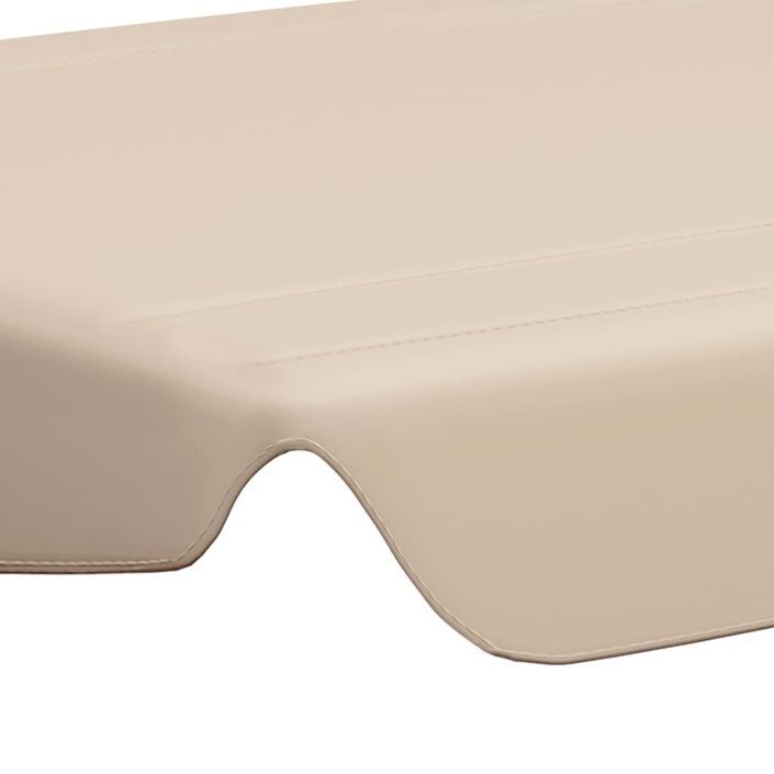 Toit de rechange de balançoire Beige 150/130x70/105 cm - Photo n°5