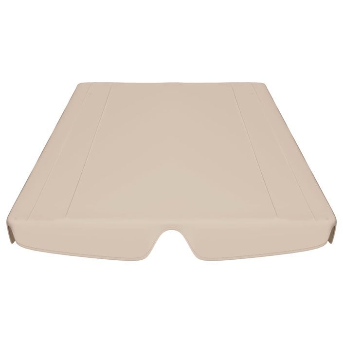 Toit de rechange de balançoire Beige 188/168x110/145 cm - Photo n°4