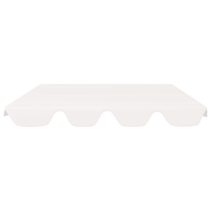 Toit de rechange de balançoire Blanc 150/130x70/105 cm 270 g/m² - Photo n°3