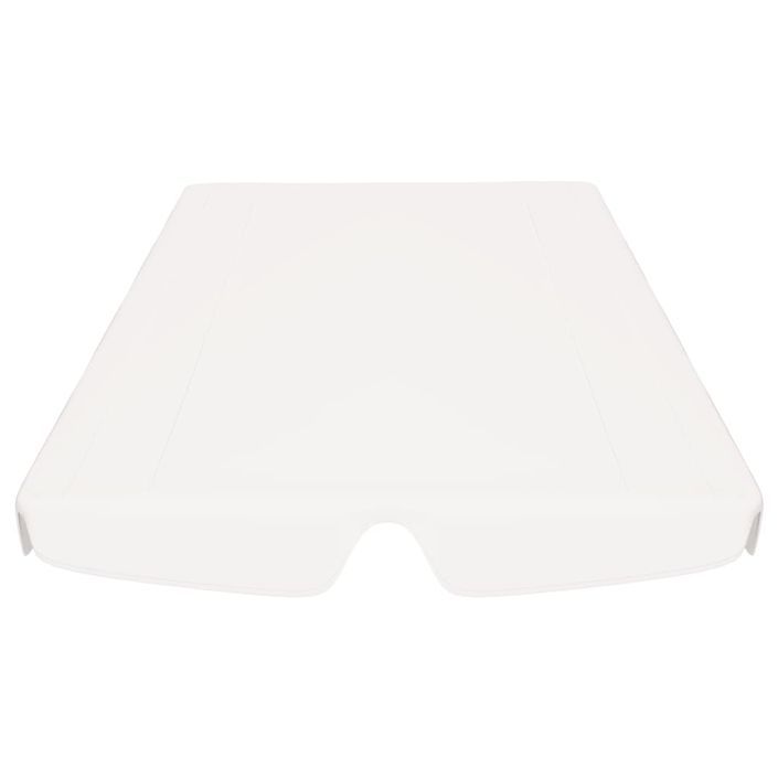 Toit de rechange de balançoire Blanc 150/130x70/105 cm 270 g/m² - Photo n°4