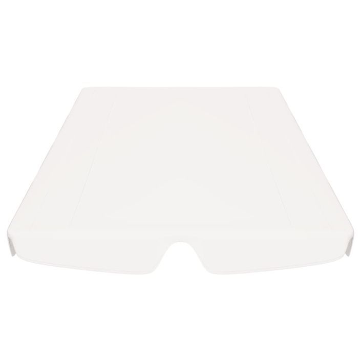 Toit de rechange de balançoire Blanc 188/168x110/145cm 270 g/m² - Photo n°4