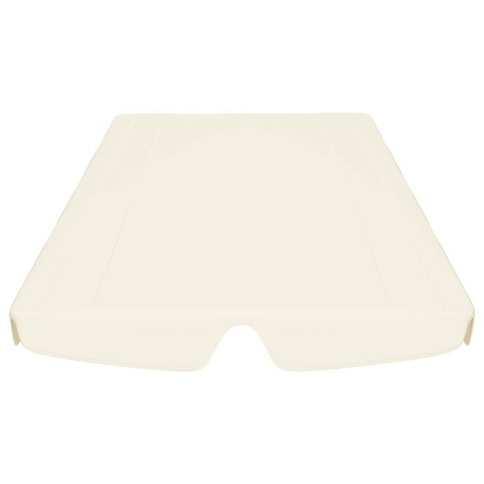 Toit de rechange de balançoire Crème 150/130x70/105 cm - Photo n°4