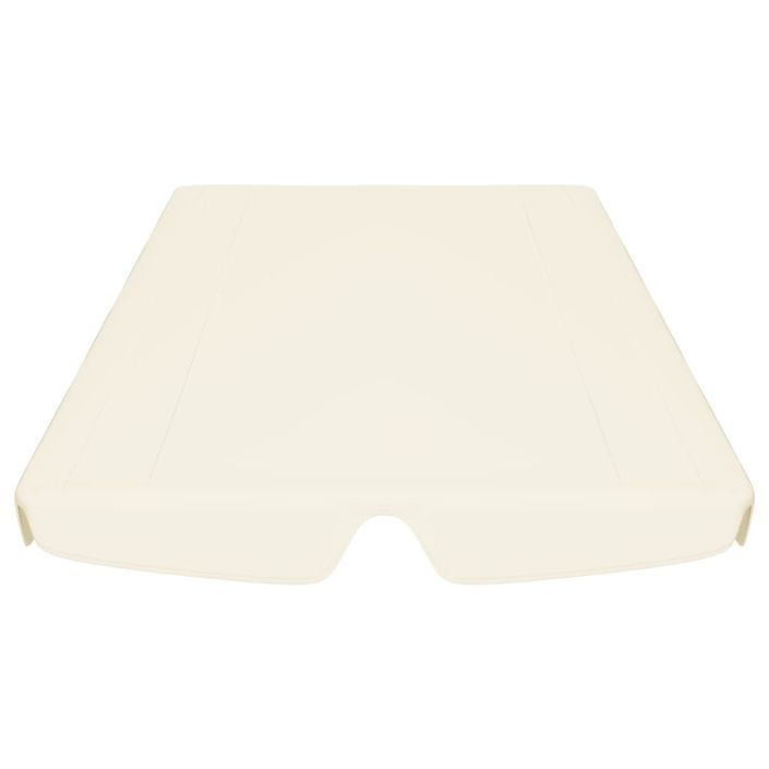 Toit de rechange de balançoire Crème 188/168x110/145cm 270 g/m² - Photo n°4