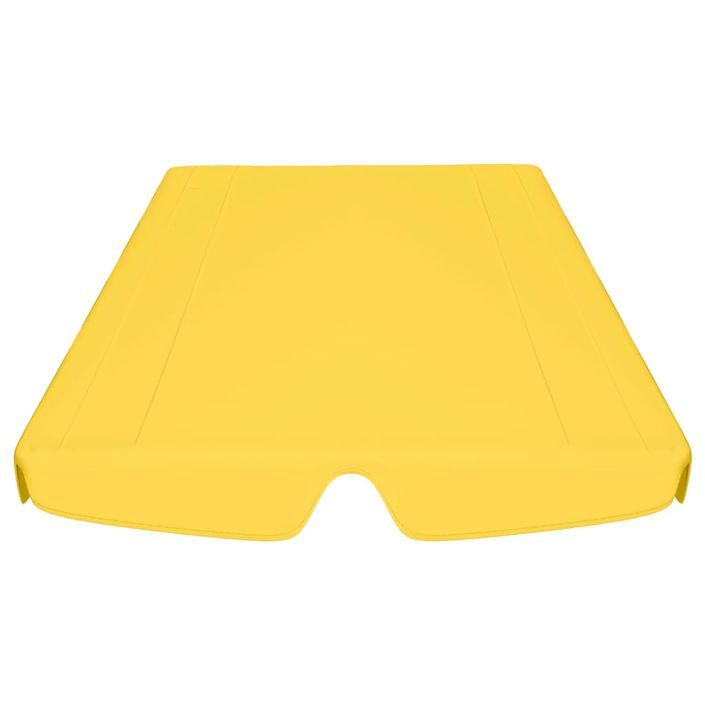 Toit de rechange de balançoire Jaune 150/130x70/105 cm 270 g/m² - Photo n°4