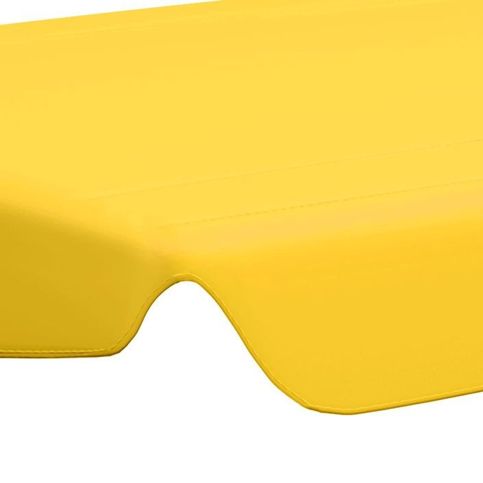 Toit de rechange de balançoire Jaune 150/130x70/105 cm 270 g/m² - Photo n°5