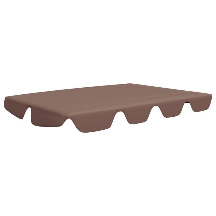 Toit de rechange de balançoire Marron 150/130x70/105cm 270 g/m² - Photo n°2