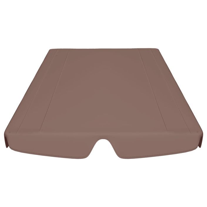 Toit de rechange de balançoire Marron 150/130x70/105cm 270 g/m² - Photo n°4