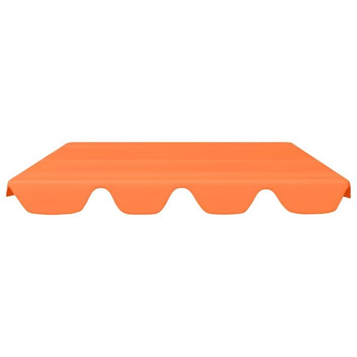 Toit de rechange de balançoire Orange 150/130x70/105cm 270 g/m² - Photo n°3