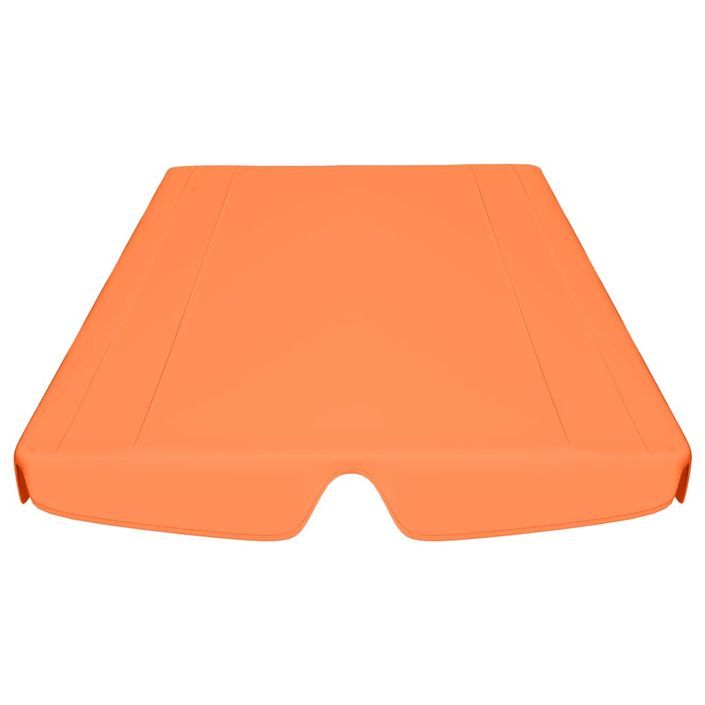 Toit de rechange de balançoire Orange 150/130x70/105cm 270 g/m² - Photo n°4