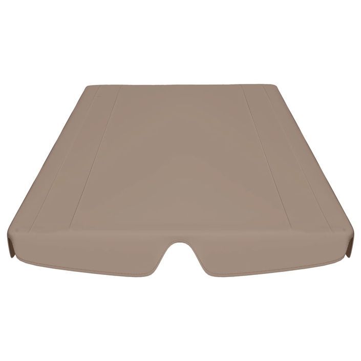 Toit de rechange de balançoire Taupe 150/130x70/105 cm - Photo n°4